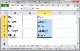 Go to the page layout tab at the top and navigate to breaks in the page setup section. Remove Dashed Lines From Copy Paste Vba In Excel Teachexcel Com