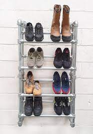 In lieu of nightstands, try adding a unit on each side of the bed. Industrial Heavy Duty Shoe Rack Wall Mounted Simplified Building