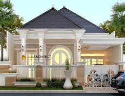 Lantai rumah biasanya berupa tanah, ubin, babut, keramik, atau bahan lainnya. Rumah Klasik 1 Lantai Tipe 150 M2 Jasa Arsitek Rumah Klasik