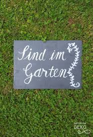 Schieferplatte Mit Lettering Tolle Dekoidee Schieferplatte Basteln Mit Zeitungspapier Lettering