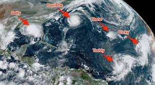 You can consider it like a cell where in one place the air is rising but. Nasa Image From Space Shows Record 5 Tropical Cyclones In Atlantic