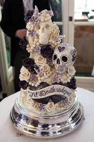 Til Death Us Do Part Skull Wedding Cakes Halloween Wedding Cakes Skull Cake
