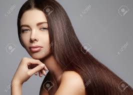 Straight & shiny anti frizz hair serum smooths and straightens as it repairs. Fashion Long Hair Beautiful Brunette Girl Healthy Straight Stock Photo Picture And Royalty Free Image Image 74620773