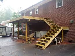 Second Floor Deck Building A Deck Deck Design Building Stairs