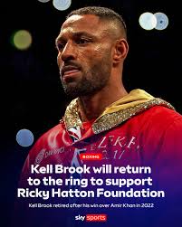 Kell Brook will return to the ring for a fight in support of The Ricky  Hatton Foundation. Brook will face Eisa Al Dah in Dubai