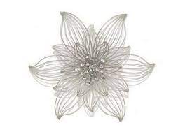 2553 Metal Flower Wall Decor 68 99 Metal Silver Flower Floral Crystal Diamond Wall Art Wall Art Beautiful Wall Art Art