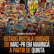 O MAC Maringá está chegando! 🙌 Nesta quinta-feira, dia 28 de maio, é  inaugurado o Museu Satélite do Museu de Arte Contemporânea do Paraná (MAC-PR)  em Maringá. Esta será a terceira ativação