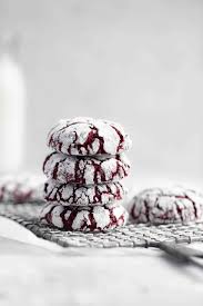 Red Velvet Crinkle Cookies Broma Bakery Recipe Crinkle Cookies Red Velvet Crinkles Red Velvet Crinkle Cookies