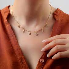 Name Initial Necklace Valentines Day Gift Jewelry Name Etsy Name Necklace Silver Necklace Price Name Necklace