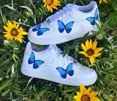 Custom Air Force 1 Butterfly Butterfly Shoes Girls Shoes Nike Air Shoes