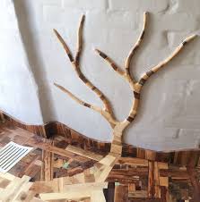 How I Made Floor Art From Random Wood Pieces Woodsy Decor Floor Art Wood