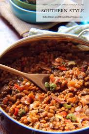 Southern Baked Bean And Ground Beef Casserole The Mccallum S Shamrock Patch Recipe Southern Baked Beans Baked Beans Ground Beef Casserole