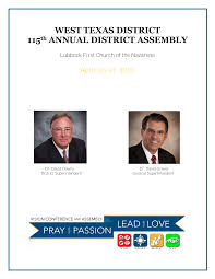 WEST TEXAS DISTRICT 115th ANNUAL DISTRICT ASSEMBLY