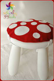 toadstool cushion maroon children kids chair cushion fits ikea mammut stool kids chair cushion kids chairs cushions