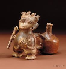 Warrior Vessel Vicus Peru Native American Pottery Ancient Cultures Inca