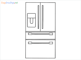 Sign up today & get started for free! How To Draw A Double Door Refrigerator Step By Step