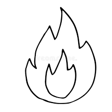 Learn about famous firsts in october with these free october printables. Hand Drawn Doodle Fire Flame Simple Thick Black Line Best For Design Of Nature And Children S Coloring Book Camping And Hiking Stock Illustration Illustration Of Flaming Element 173942405