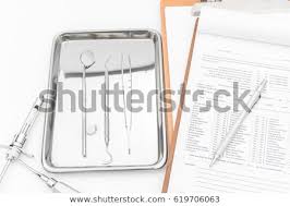 Dental Tools Equipment Dental Chart On Stock Photo Edit Now