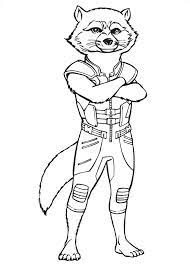 Free printable raccoon coloring pages for kids. Rocket Raccoon Coloring Page Free Printable Coloring Pages For Kids