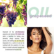 Then brush your hair follicles to spread it further to the ends and hair lines do this at night so that you leave it overnight. Buy Grapeseed Oil Pure Carrier Oil Cold Pressed Grape Seed Extract Carrier Oil For Essential Oils Mixing Natural Body Oil For Dry Skin Moisturizer Massage Lotion For Aromatherapy Nails And Hair
