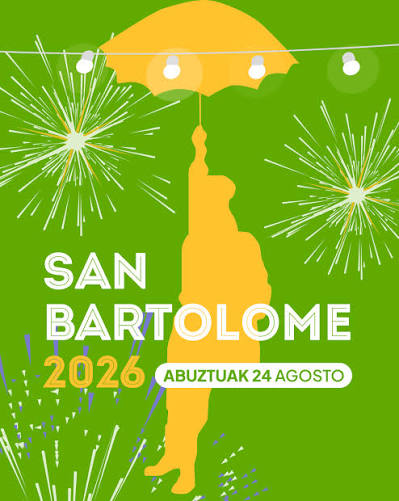 Bartolin Alonsotegira iritsiko da☂️ Datorren astelehenean, Udaletxetik jaitsiko da San Bartolome eguna ospatzeko. 👏 Ohiko mezaz gain, puzgarriak eta Sua orkestraren musika-emanaldia izango ditugu. Etorri egun eder honetaz gozatzera! 🎉 - Bartolin