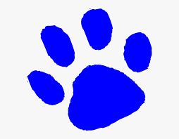 Search images from huge database containing over 1,250,000 drawings. Tiger Print Clipart Bear Blue Tiger Paw Print Hd Png Download Kindpng