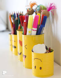 Make Emoji Tin Can Pencil Holders Pysselbolaget Fun Easy Crafts For Kids And Parents Emoji Bedroom Emoji Room Emoji Classroom Theme