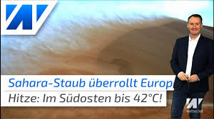 April 2020 jetzt wird es rot: Saharastaub Uberrollt Europa Markante Hitzewelle Im Sudosten Bis 42 C Youtube