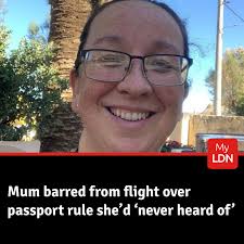 Wendy Melville was turned away at the gate as her family boarded their  holiday flight