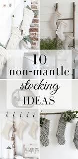 On ladder, in the window, on hooks. Where To Hang Stockings If No Mantle