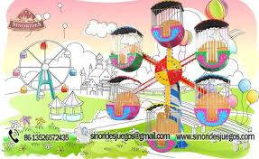 Juego mecánico a punto de perder el control y lanzar al vacío a una docena de personas. 40 Juegos Mecanicos Ideas Kiddie Rides Amusement Park Amusement Park Rides
