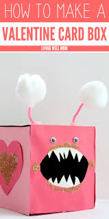 Cut a colored paper with the same size of your card and fold it too. Love Bites Valentine Card Box