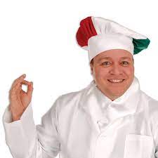 Oversized Fabric Chef S Hat Italian Case Of 12 Italian Themed Parties Chefs Hat Italian Costume