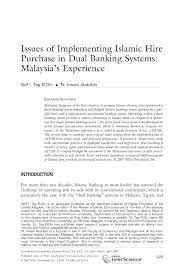 Looking for the largest database of malaysia law? Pdf Issues Of Implementing Islamic Hire Purchase In Dual Banking Systems Malaysia S Experience
