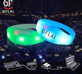 ‫سوار معصم RFID بشعار مخصص مع سوار LED للنجاة والتحكم لمسافات طويلة لتخرج  مناسبات رمضان لعيد الشكر‬‎