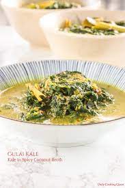 Gulai Kale Kale In Spicy Coconut Broth Recipe Vegetable Recipes Spicy Indonesian Food