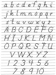 D Nealian Handwriting Letras Feria De Libros Fichas