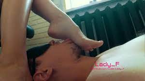 Mistress made slave licks beautiful feet and suck toes with red nails, foot  worship domination - RedTube