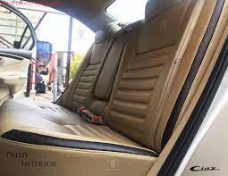 Rear Seat Of Maruti Ciaz Seat Covers Installed By Team Ff Car Accessories Seat Covers Car Accessories Car Seats