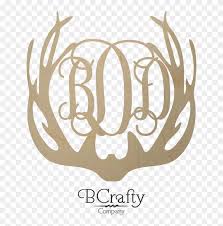 Download Unfinished Antler Monogram Brown Deer Antler Clipart Hd Png Download 684x912 20636 Pngfind