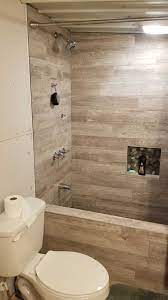 This skirted bath crock might be a good solution, providing enough security for children taking shower independently. Just Finished The Custom Shower Bathtub In My Apartment All Made Out Of Tile Small Bathroom Makeover Bathrooms Remodel Bathroom Interior Design