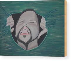 Im not insane it is greener Wood Print