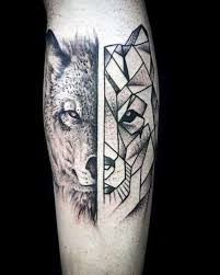 Often the place for tattooing the wolf is the back, chest, or shoulder. 90 Geometric Wolf Tattoo Designs For Men Manly Ink Ideas