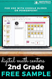 2nd Grade Google Slides Free Math Interactive Math Centers Learning Microsoft