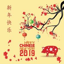 Happy New Year 2019 Year Of The Pig Chinese New Happy White Pig Png And Vector With Transparent Background For Free Download