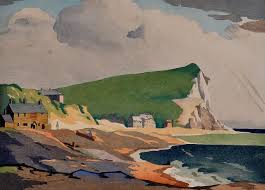 Eric Slater Seaford Head Landscape Seascape Paintings British Art