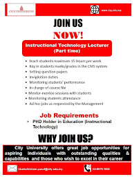 However, selangor at that time was not a unified domain—separate river states such as klang. City University Instructional Technology Lecturer Part Time