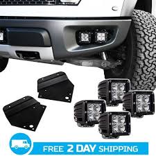 2010 2014 F150 Raptor Rigid Led Off Road Fog Light Bracket Kit 40235 Svt Raptor F150 Off Road Led Lights