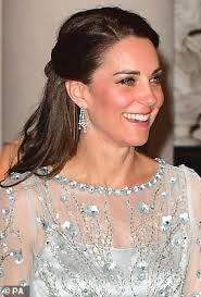Kate Middleton wore the Queen's diamond earrings to join Prince William