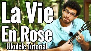 I see la vie en dsus4 rose d7. La Vie En Rose Ukulele Chord Melody Tutorial Play Along Youtube